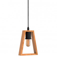 Φωτιστικό Κρεμαστό Μονόφωτο E27 230V Ξύλινο 955RONNY1